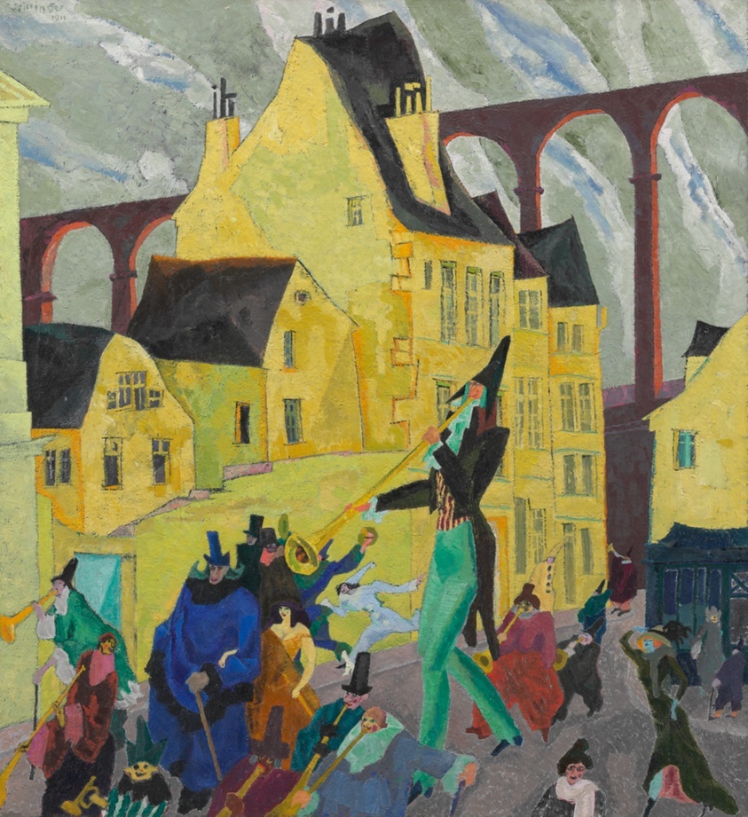 Lyonel Feininger. Карнавал в Аркёйе. Художественный институт Чикаго. 