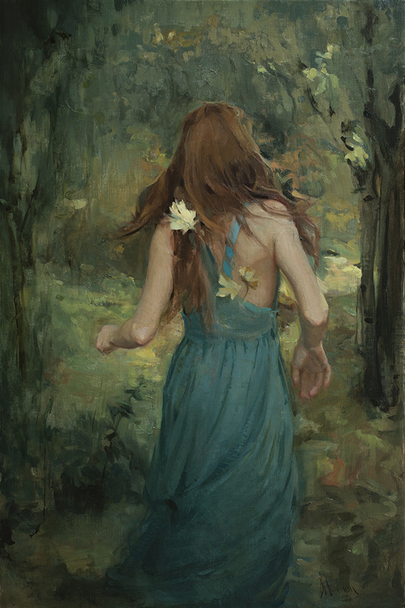 Autumn Rhythm ‐ Oil on Linen ‐ 30"H x 20"W