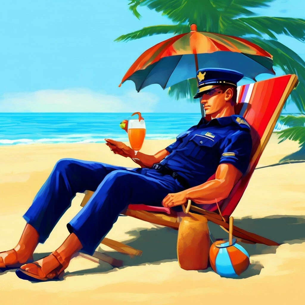 Отпуск полицейского по мнению искусственного интеллекта