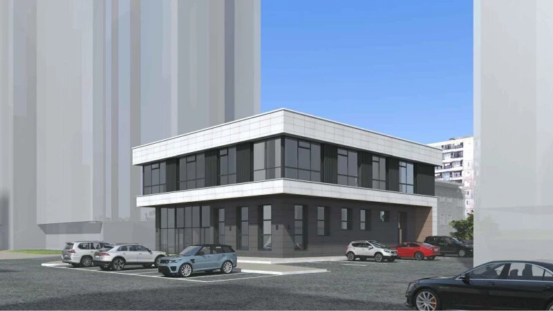     Проект торгово-административного объекта на ул. Пролетарская, 146. «Строитель-сервис»