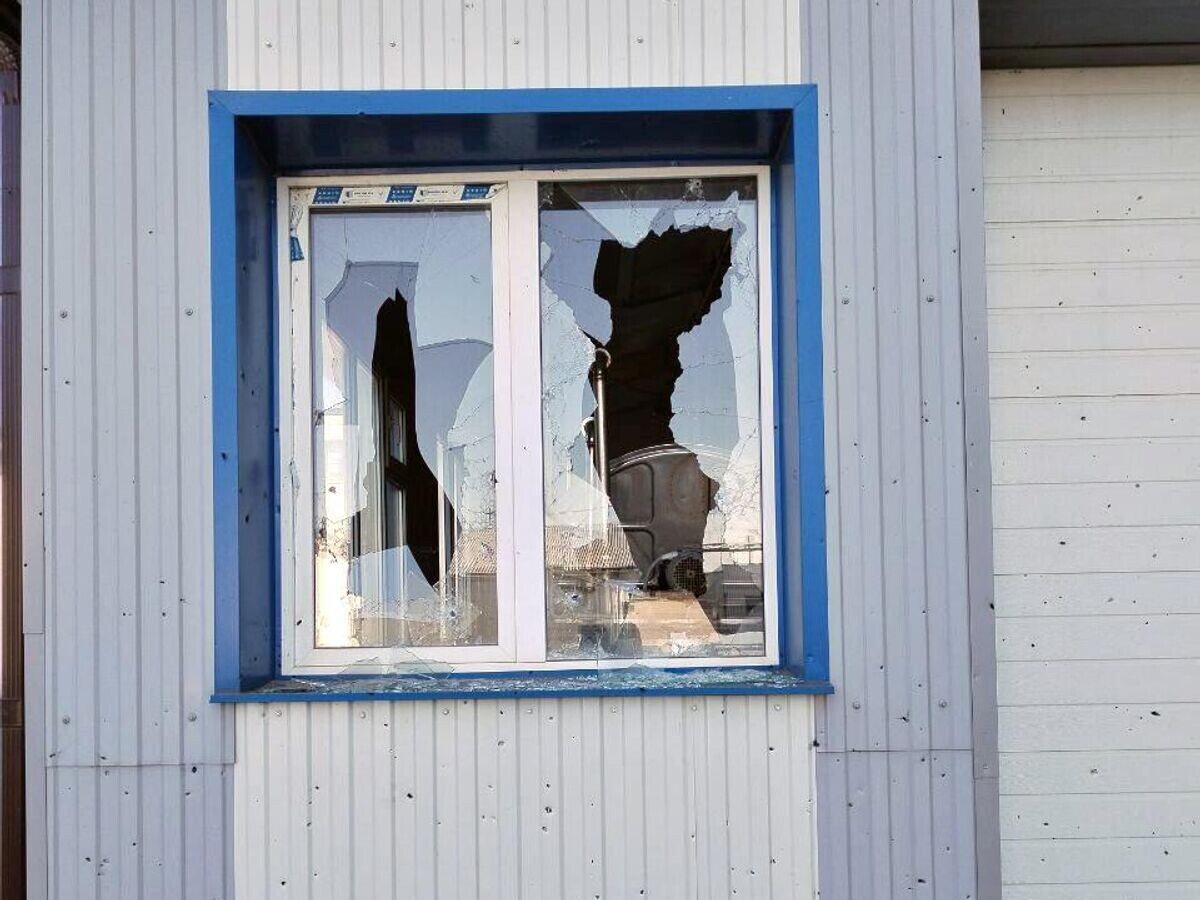    Последствия атаки со стороны ВСУ на территории промышленного предприятия в городе Судже Курской области© Фото : Алексей Смирнов/Telegram