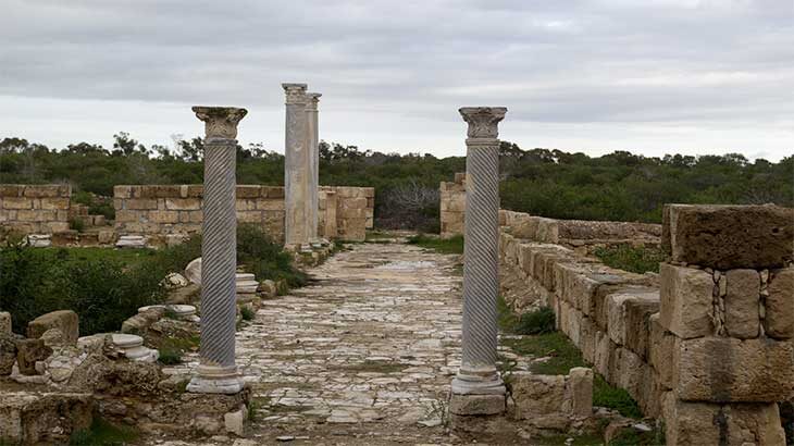 Руины древнего города Саламин.