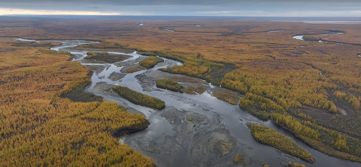 Якутия с высоты птичьего полета.