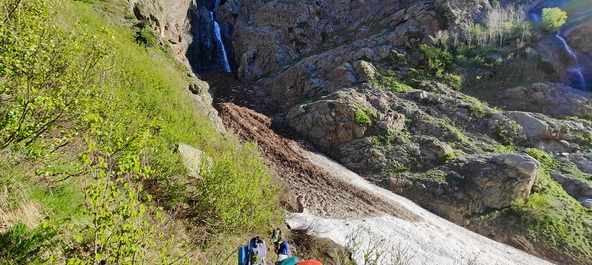 Водопад на привале