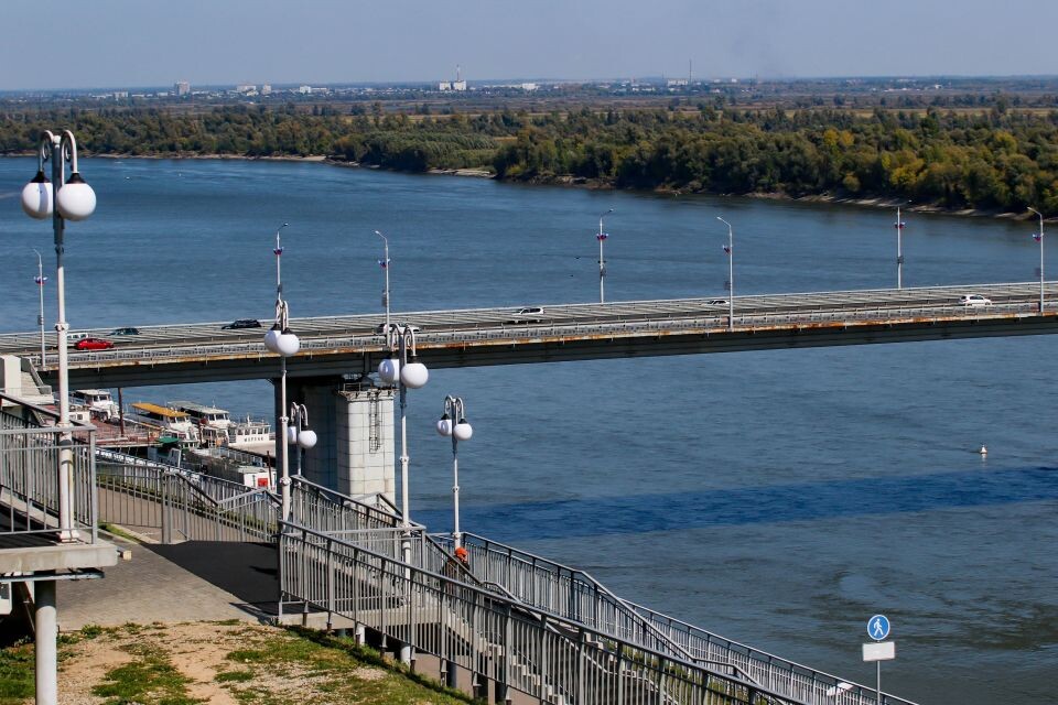    Обь. Барнаул. Новый мост. Источник: Виталий Барабаш