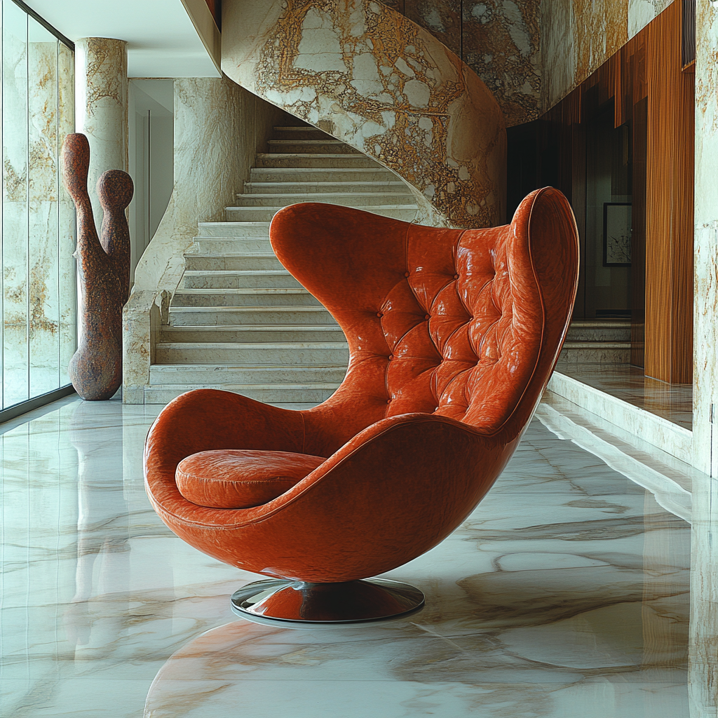 Кресло Egg, созданное Арне Якобсеном в 1958 году, стало одной из самых узнаваемых икон мебельного дизайна.-5