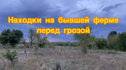 Поиски на бывшей ферме перед грозой. Хоть погода нам и помешала, без находок мы оттуда не уехали!