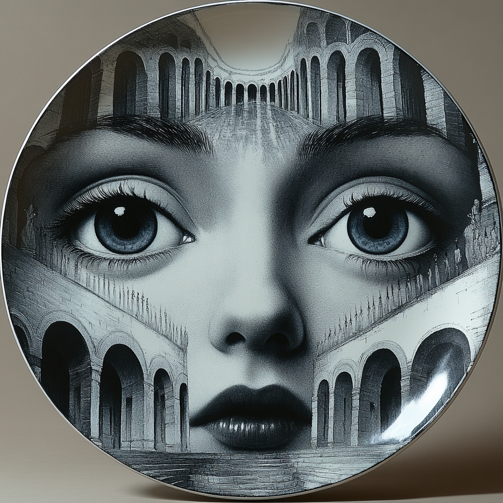 Fornasetti — это имя, которое давно стало синонимом не просто дизайнерских аксессуаров, а настоящего искусства, воплощенного в необычных формах.-4