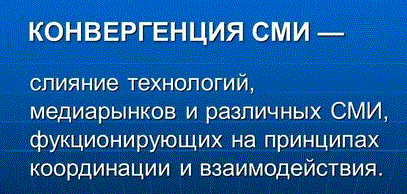 Рис. Конвергенция СМИ.