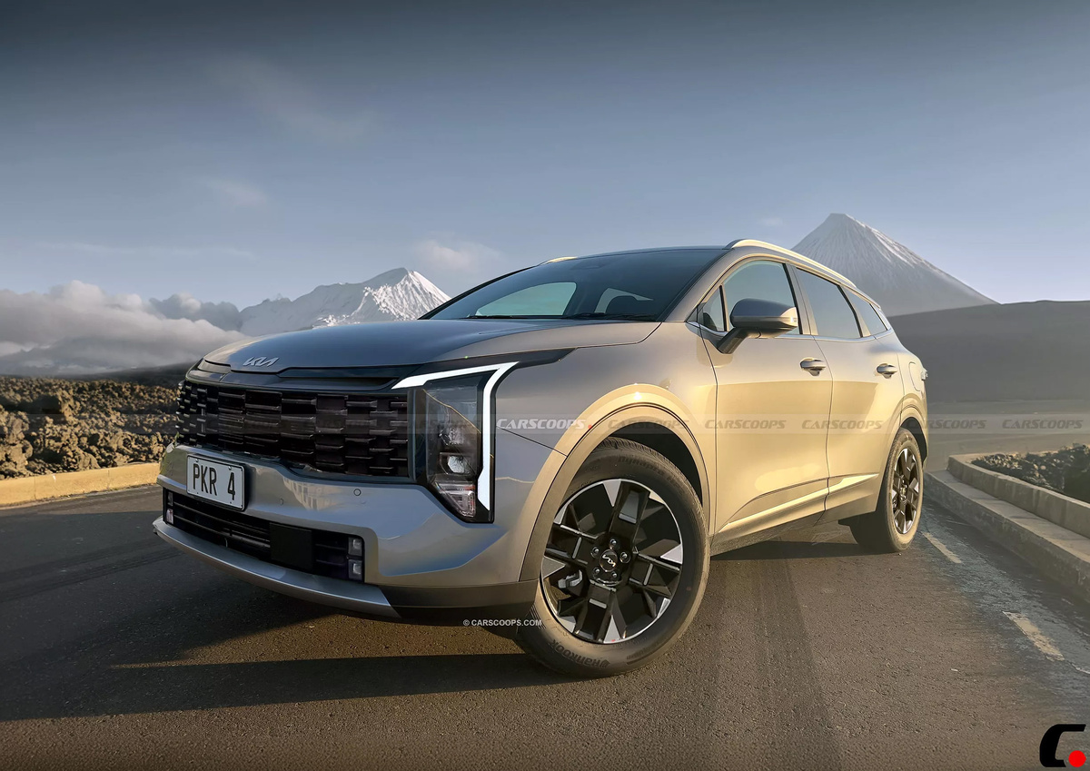 Kia Sportage 2025 года показан на первых рендерах