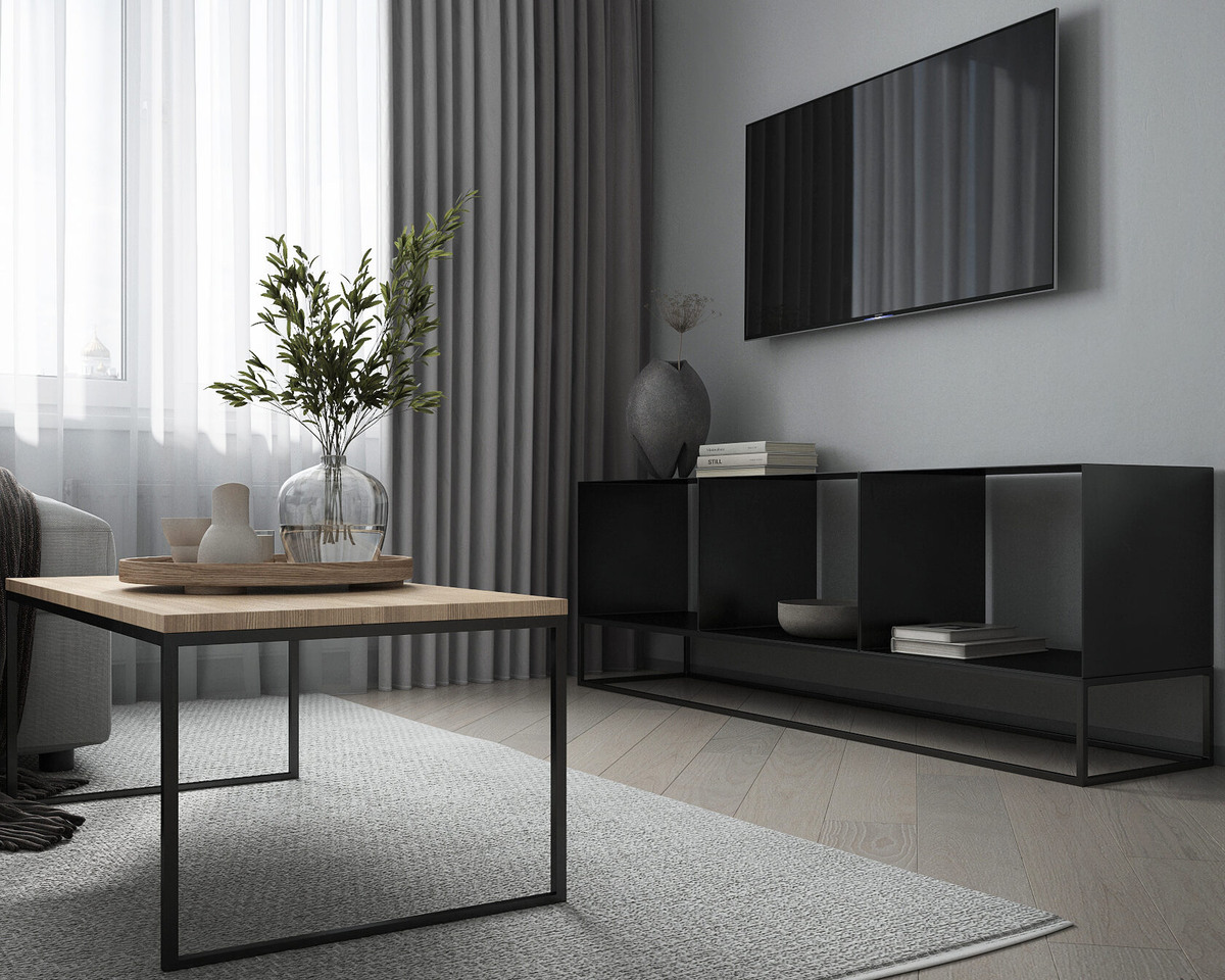 ЖК Приморский квартал. Гостиная, ТВ-зона