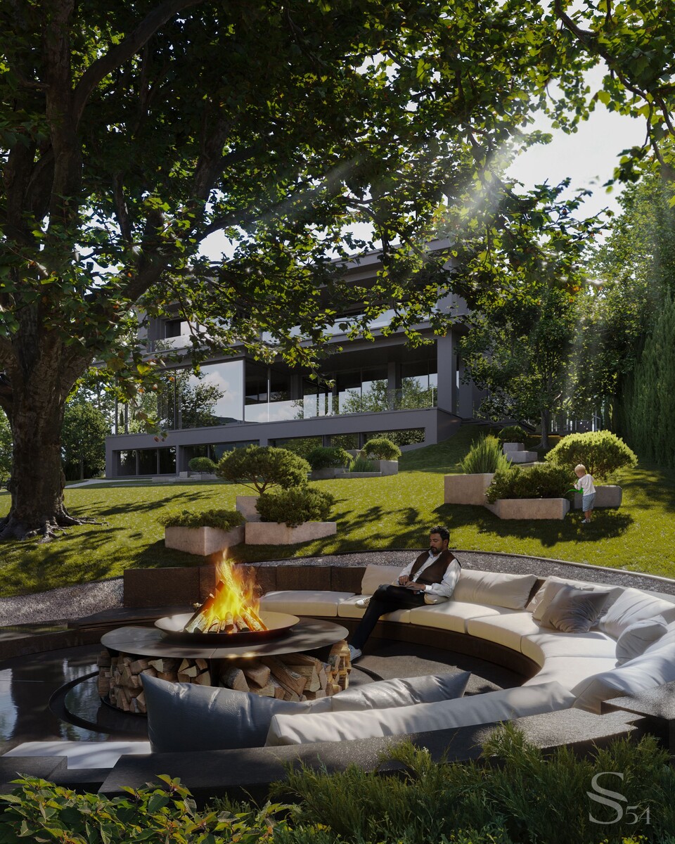 Очаговая зона недалеко от дерева