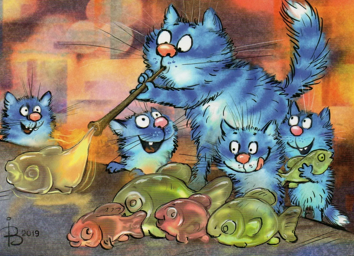 очаровательные коты Рины Зенюк