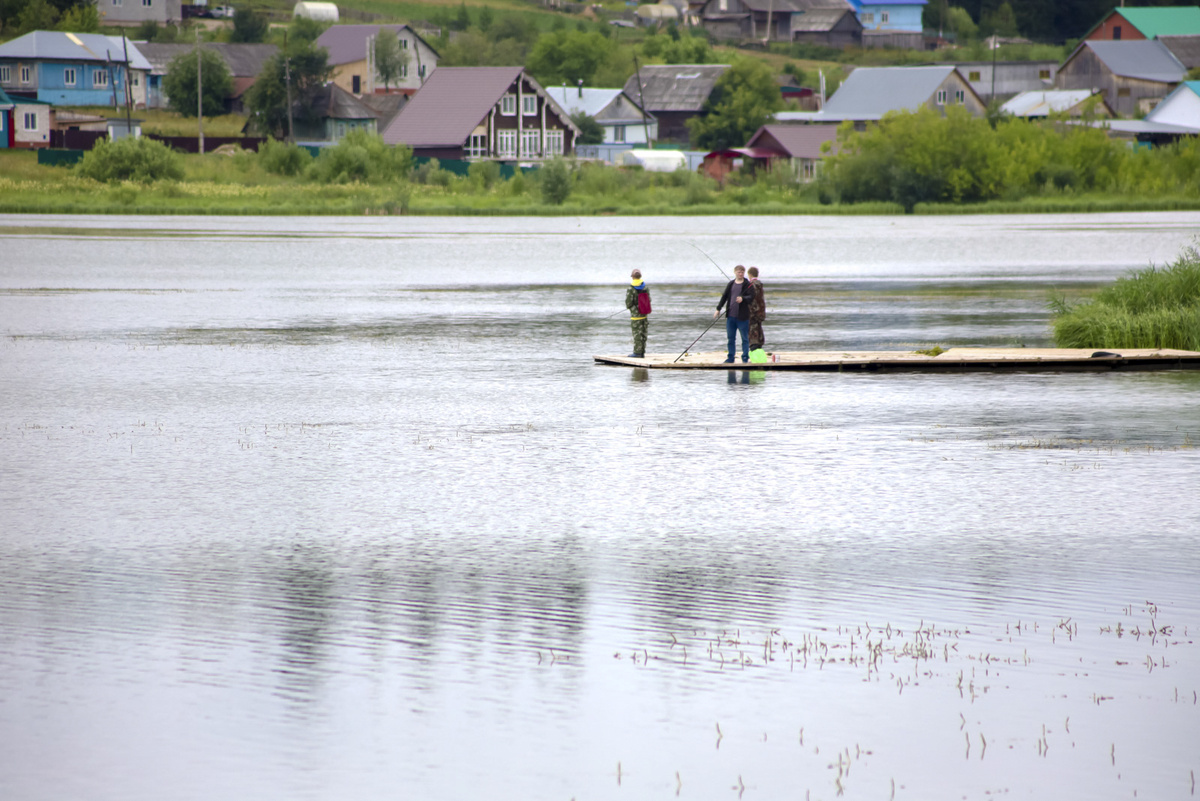 Произведен забор проб воды и донных отложений.  Фото: Фото: ФедералПресс / Елена Майорова
