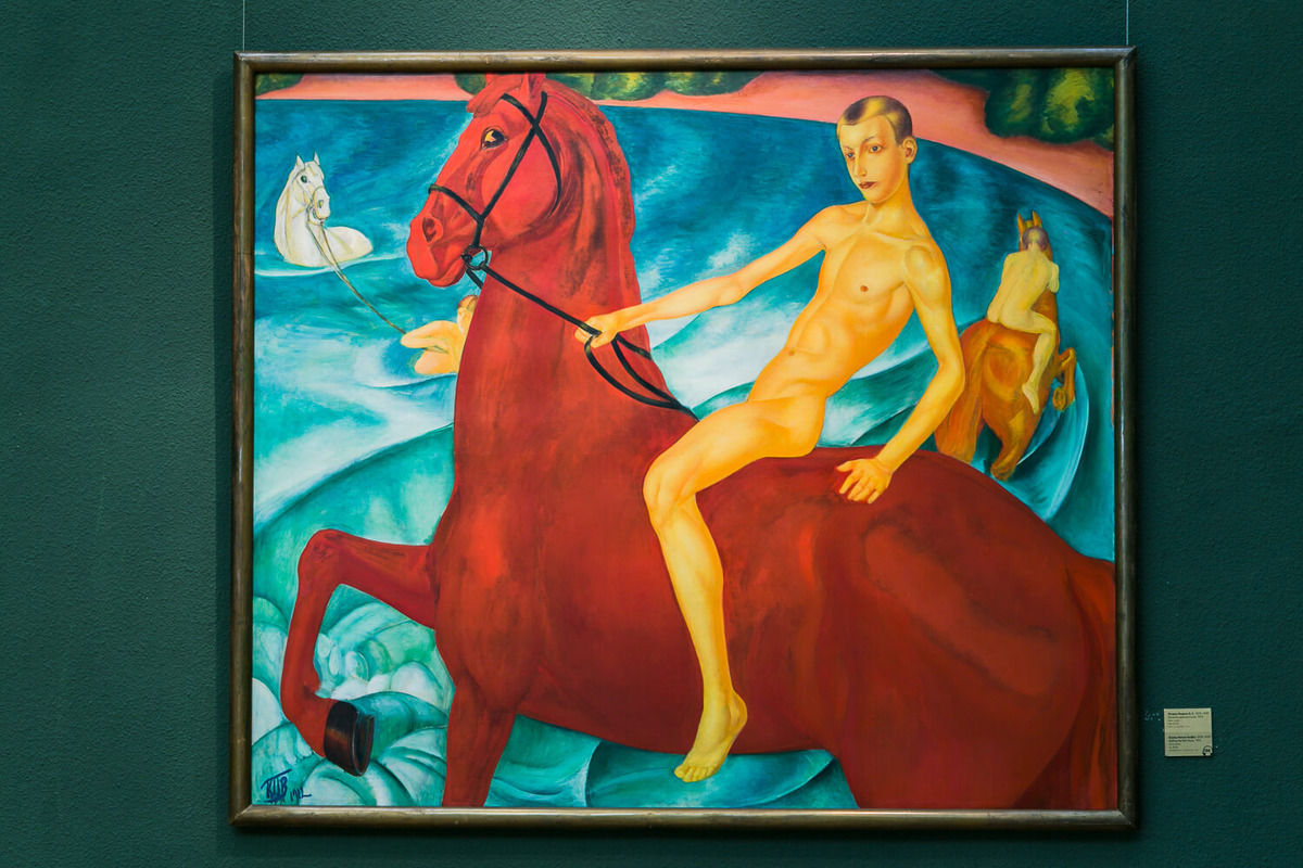 К. Петров-Водкин, Купание красного коня, 1912 год