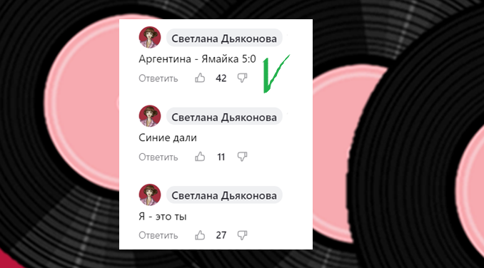 Результаты голосования. 