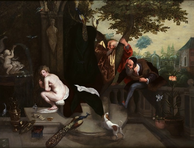 Ян Брейгель младший, "Сусанна и старцы", 1647.