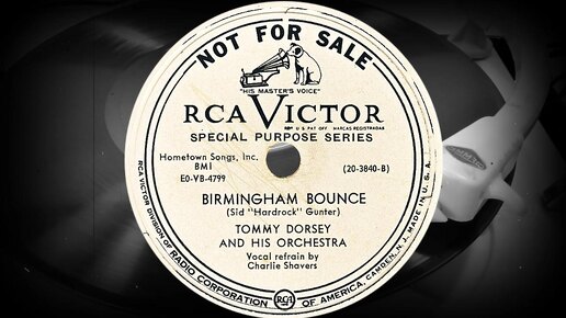 Video herunterladen: BIRMINGHAM BOUNCE - TOMMY DORSEY AND HIS ORCHESTRA, Vocal refrain by Charlie Shavers (1950)