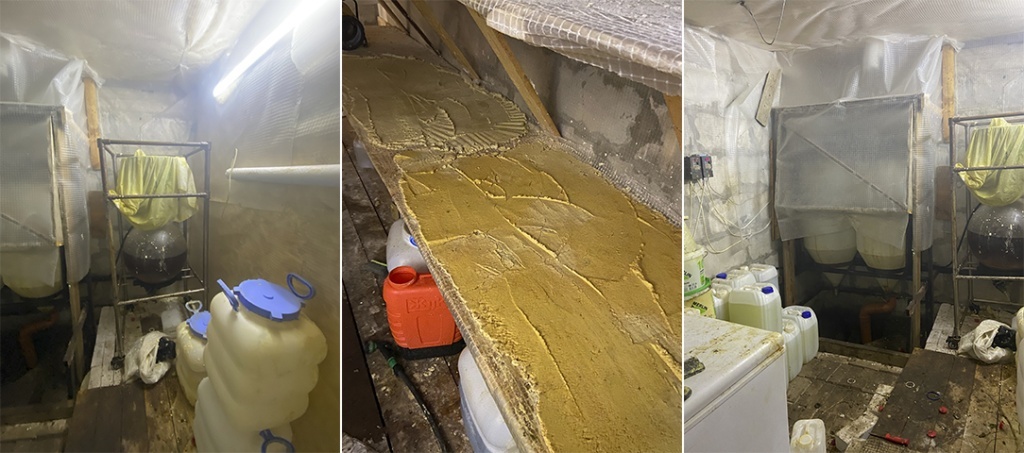 В подпольной нарколаборатории обнаружили оборудование, прекурсоры и готовый наркотик