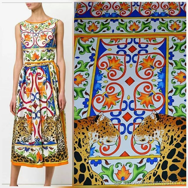 Один из вариантов майолики и платье Dolce & Gabbana