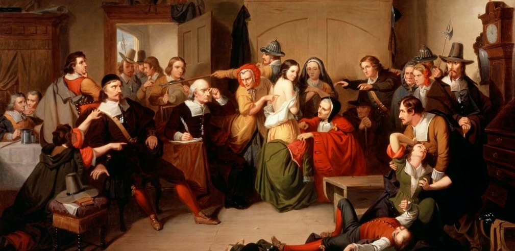 Допрос ведьмы. Худ. Томпкинс Харрисон Маттесон, 1853 год