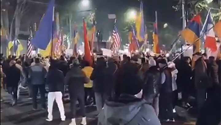 Россия никак не может продолжать защищать Армению, если та становится на сторону зла. Скриншот: ТГ-канал "Русская весна"