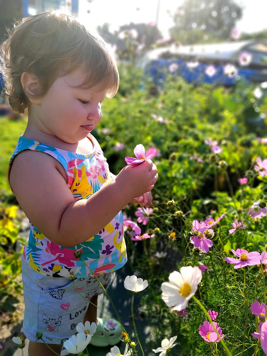 Виола у бабушки в гостях
