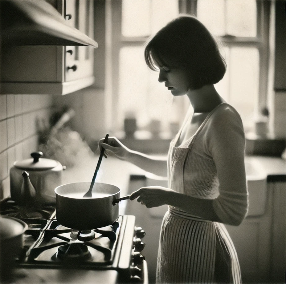 Елена стояла у плиты, машинально помешивая суп.