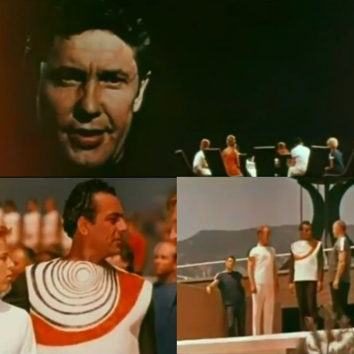 Коллаж автора из скриншотов кадров из фильма "Туманность Андромеды" (1967) 