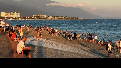 СОЧИ ВЕЧЕРОМ / Сириус / Имеретинка / Пляж 🏝️Сочи Парк