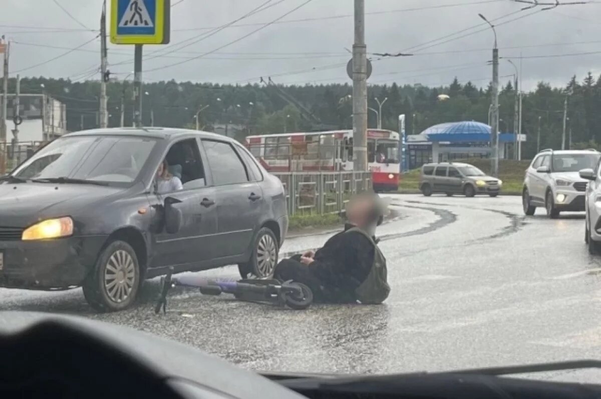    В Ижевске произошло ДТП с пьяным самокатчиком