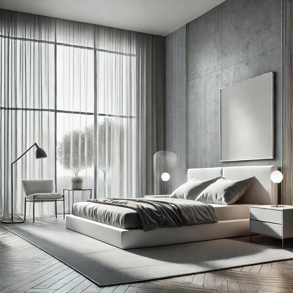 Спальня в современном стиле минимальзм