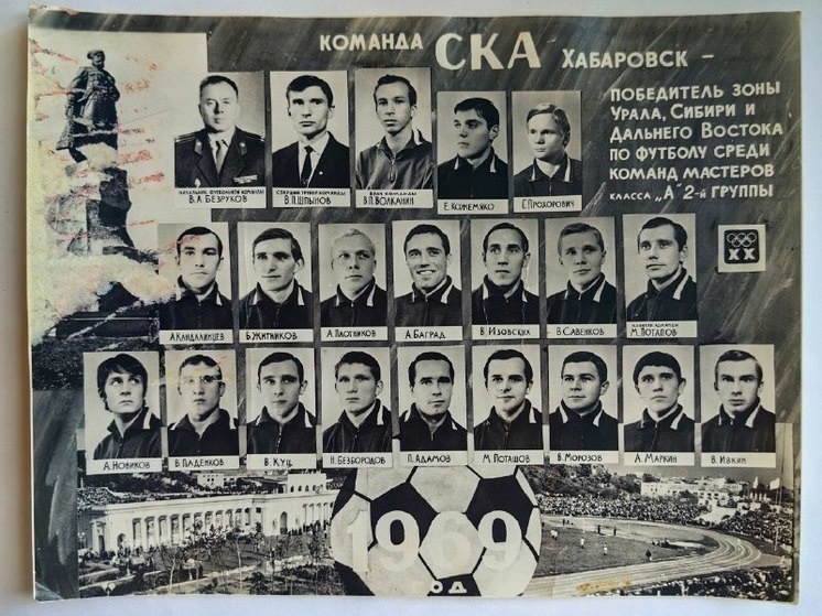     Архивное фото футбольной команды СКА передано в Госархив Хабаровского края ФОТО: Госархив Хабаровского края