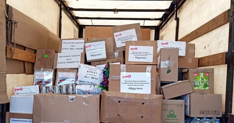    Из Абдулино отправили около 2,5 тонн гуманитарной помощи жителям Курской области Кристина Просвиркина