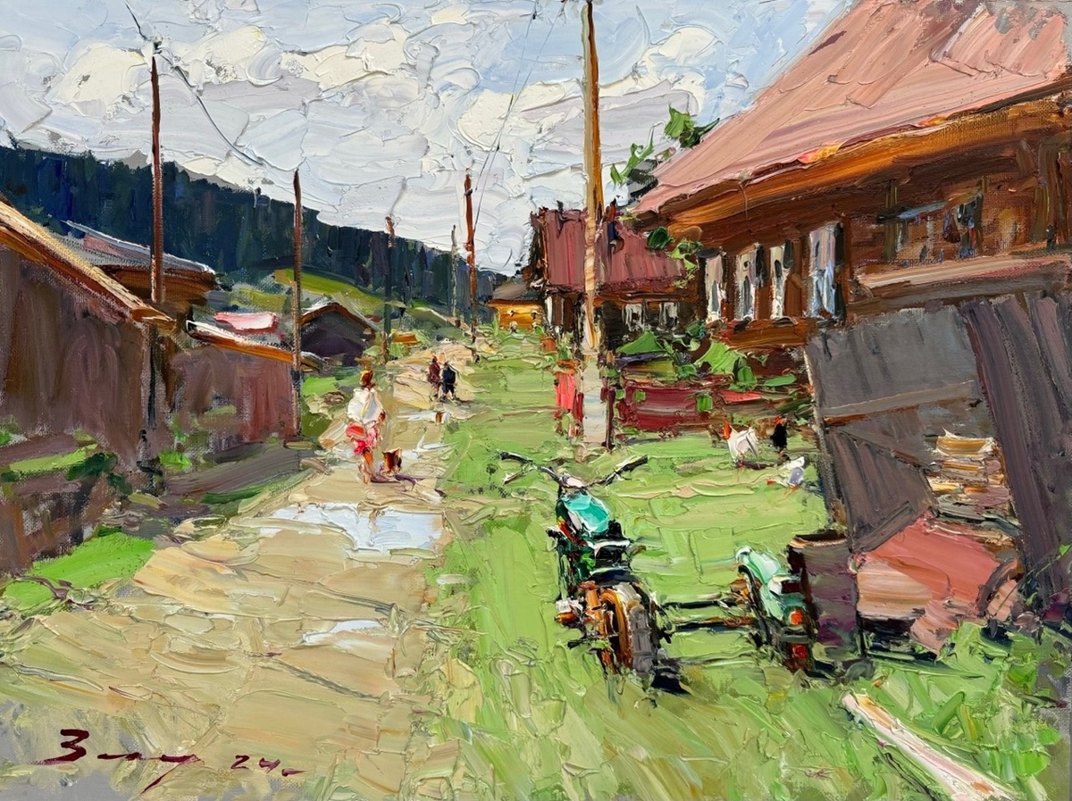 "После дождя" художник Андрей Захаров (zaharovart.ru)