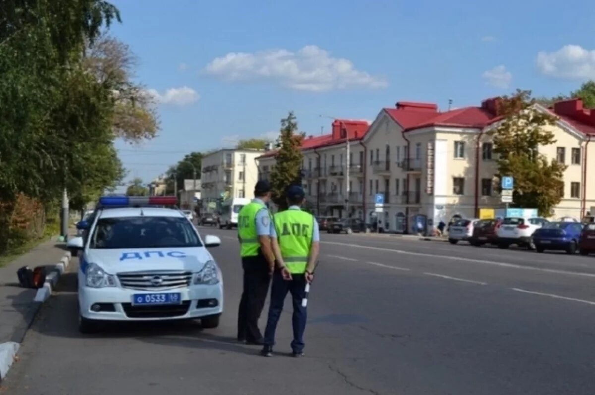    На тамбовских пешеходных переходах дежурят сотрудники ДПС