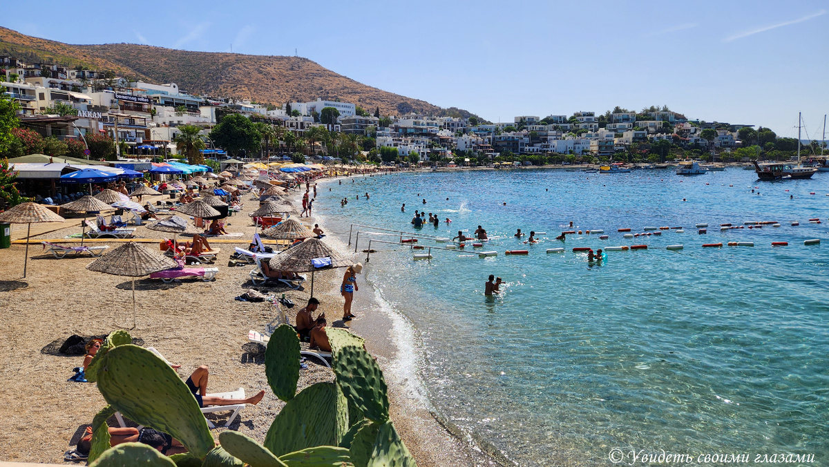 Центральный городской пляж Бодрума