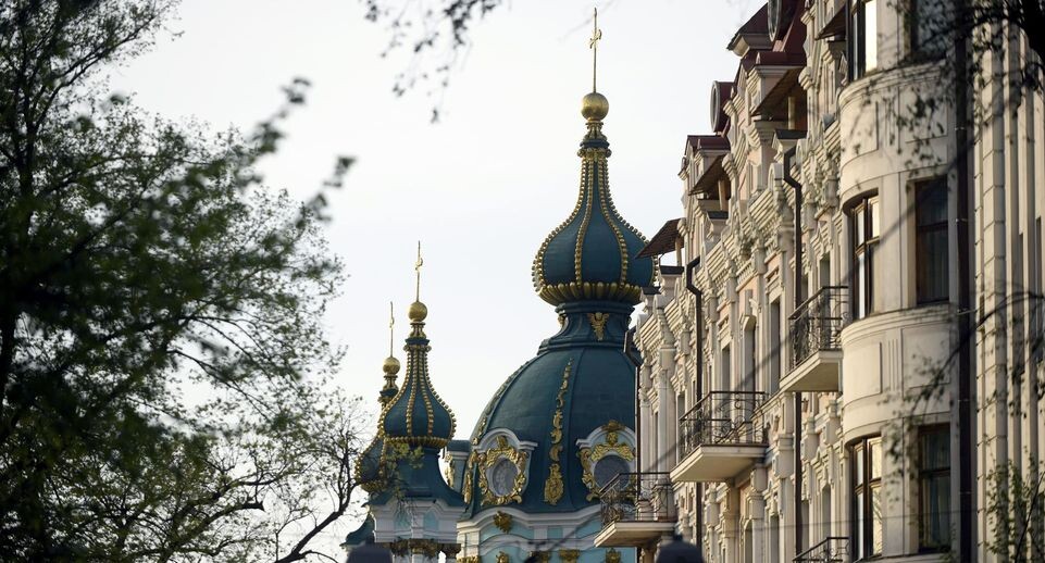    Андреевская церковь — православный храм в Киеве. Ruslan Kaniuka/Keystone Press Agency / Global Look Press