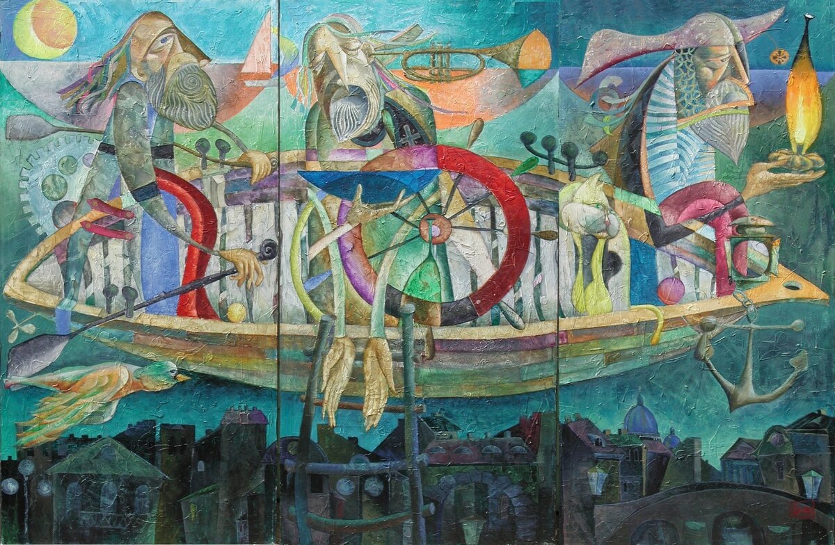 © Дмитрий Иванов. Над городом. Триптих Х.М. 1995