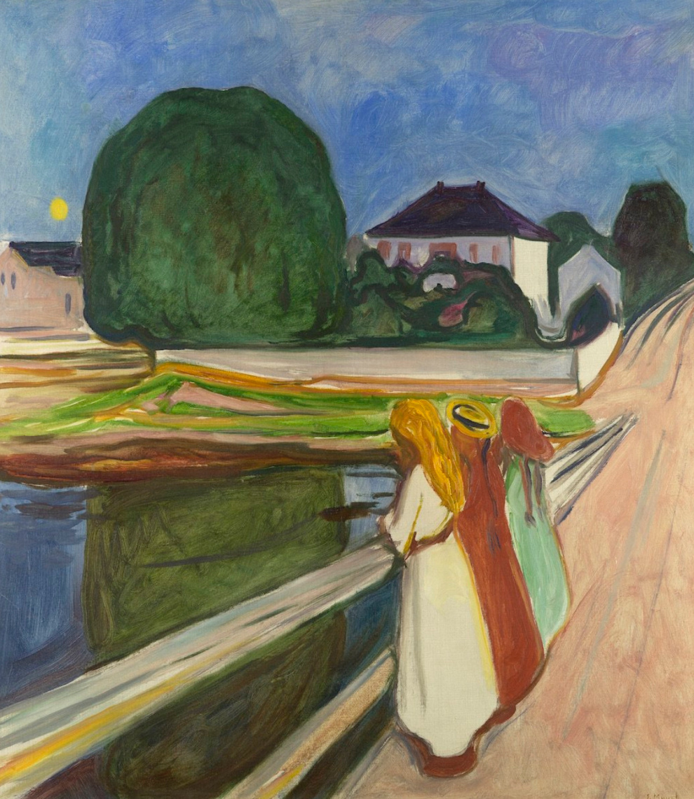 Белая ночь. Осгардстран (Девушки на мосту) — 1903 год.