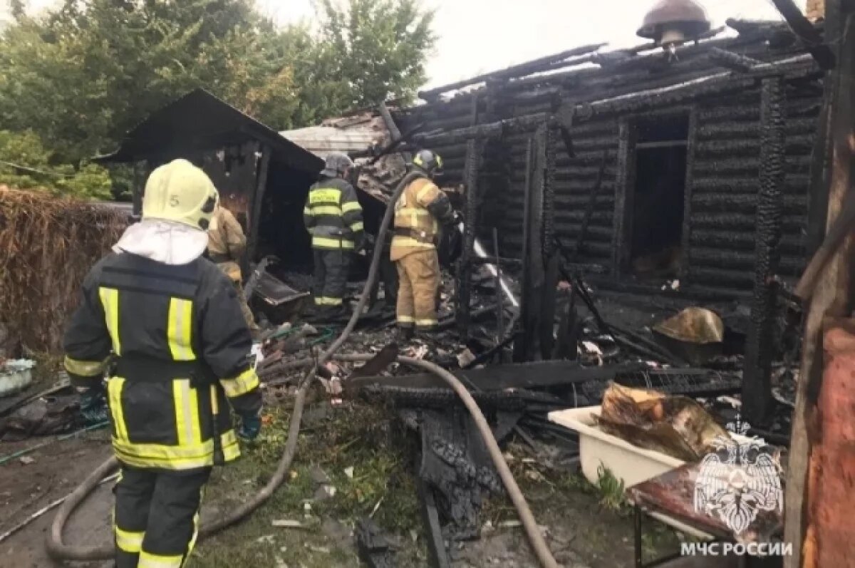    В Пензенской области сгорел дом, пострадало четыре человека