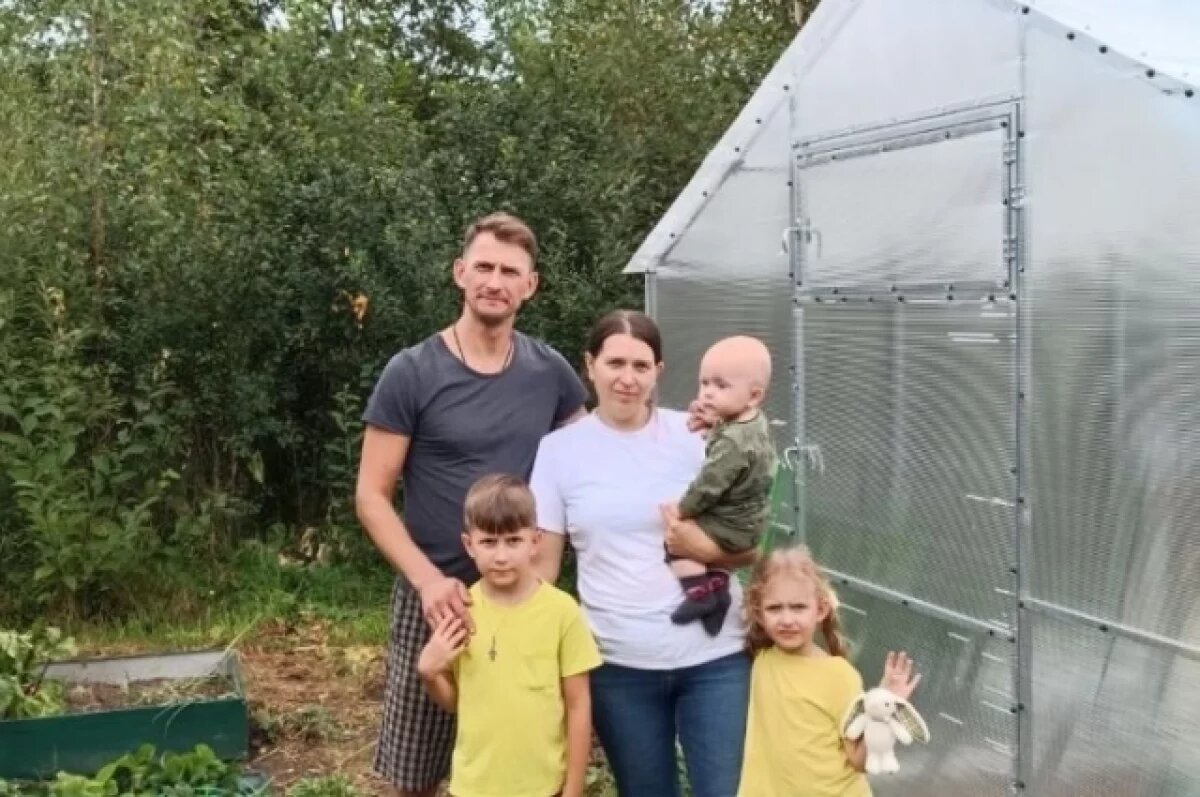    Многодетная семья из Нижнего Новгорода выращивает овощи по соцконтракту