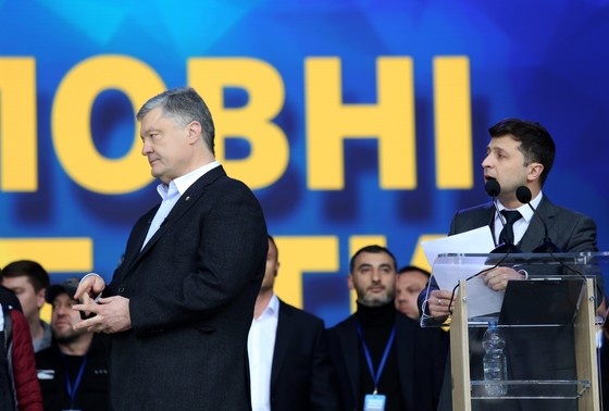    Петр Порошенко и Владимир Зеленский