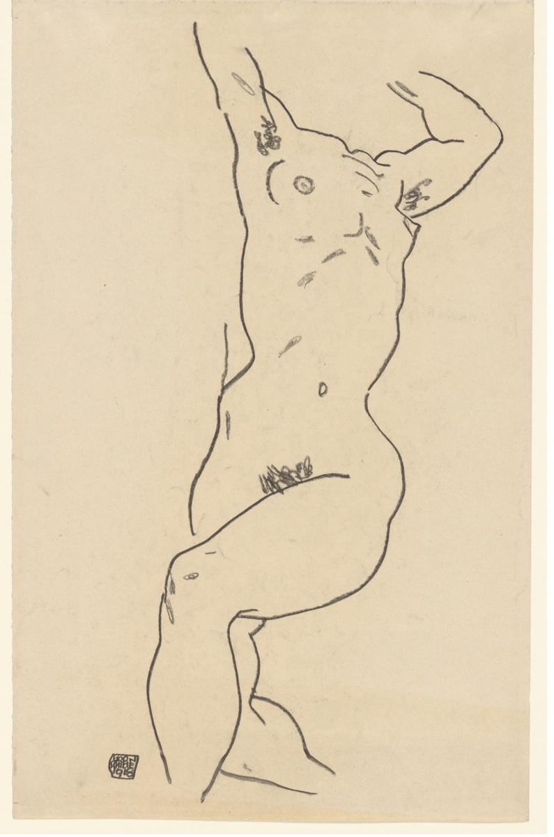 Торс обнаженной — 1918 год.