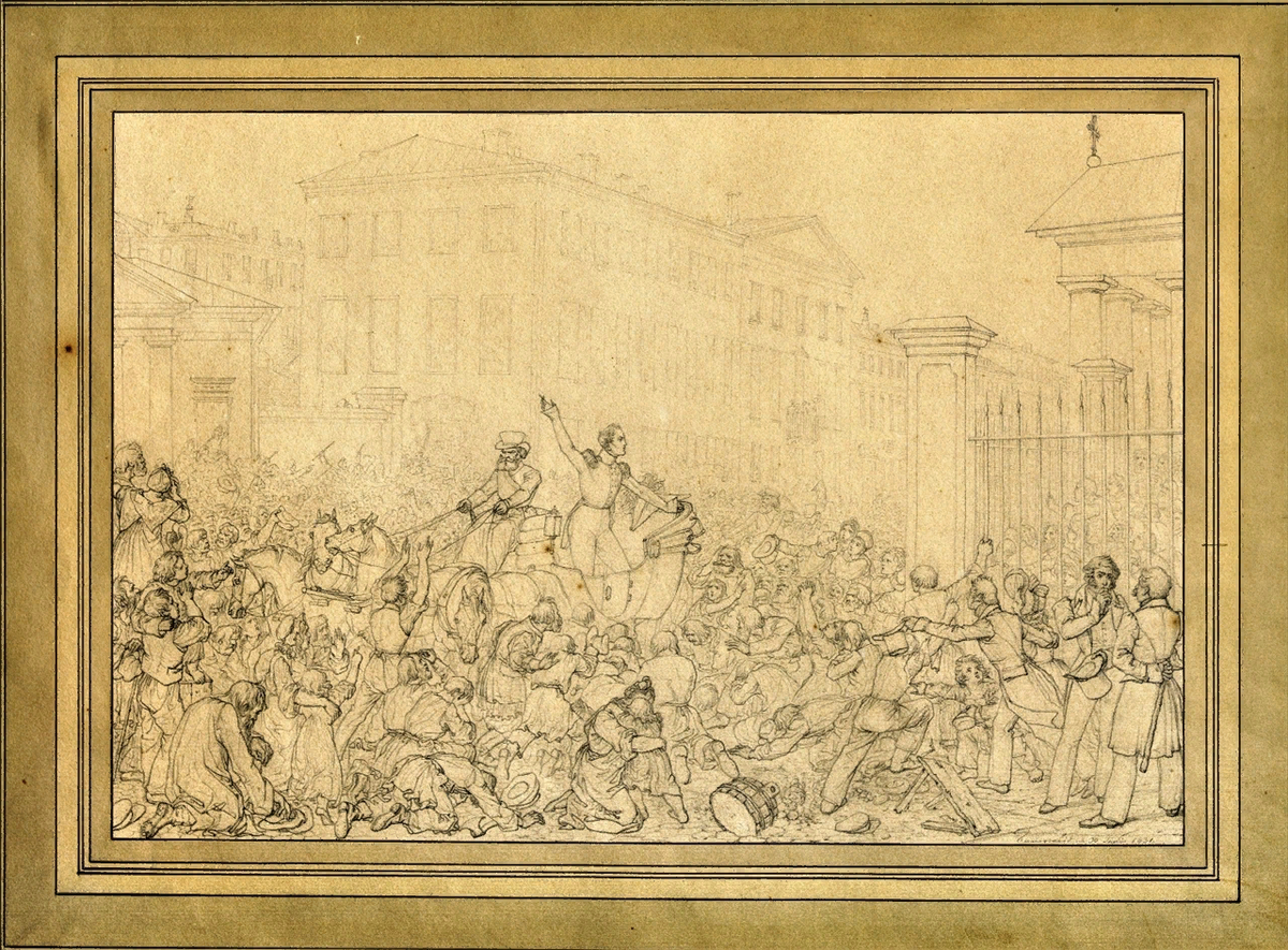 Зарисовка с натуры А.И. Зауервейда.