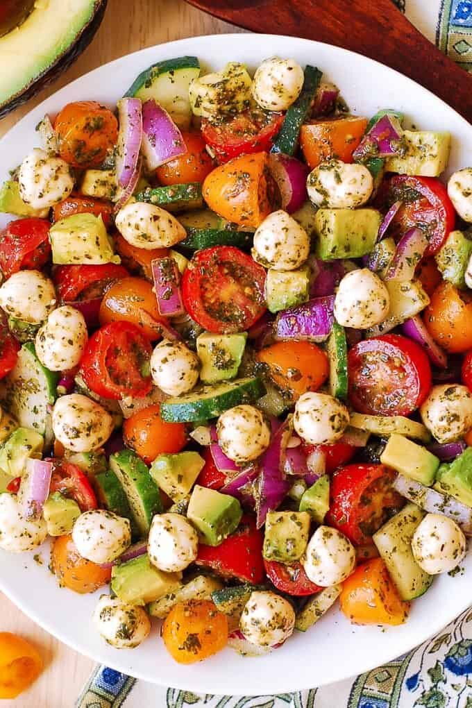 салат из помидоров вкусный рецепт