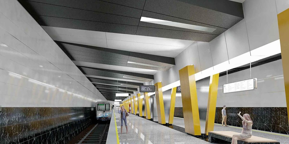 📷 1.1: Проектное решение станции "Вавиловская" Троицкой линии