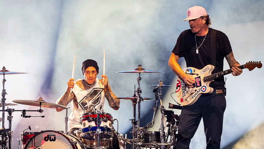 Трэвис Баркер и Том Делонг, август 2024 года (Источник: Erika Goldring / WireImage)