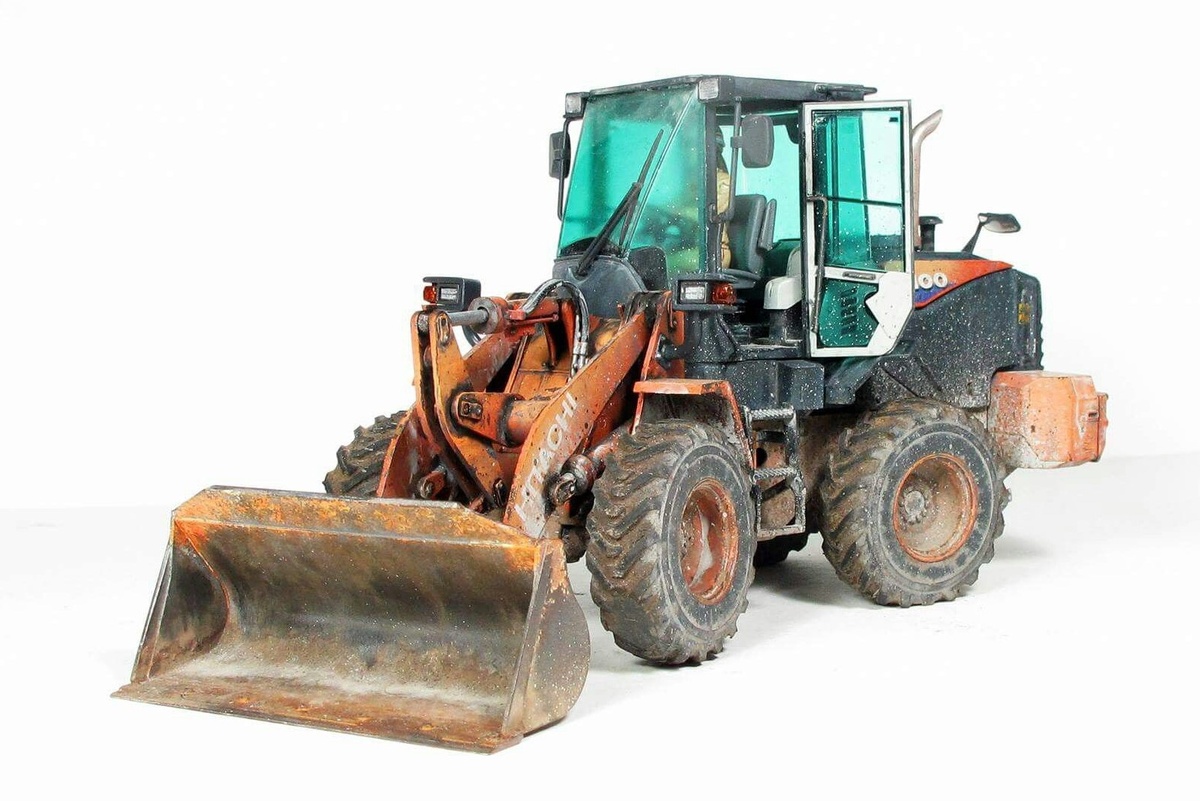 Hitachi Wheel Loader ZW100-6 в масштабе 1/35 (Hasegawa, серия Construction Machinery)
