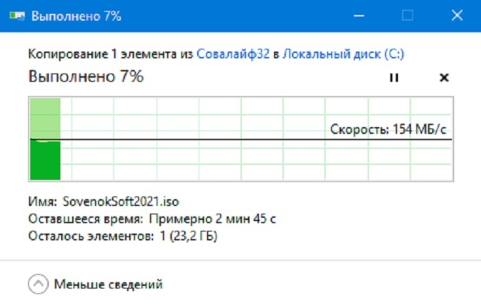 Копирование в Windows чего либо